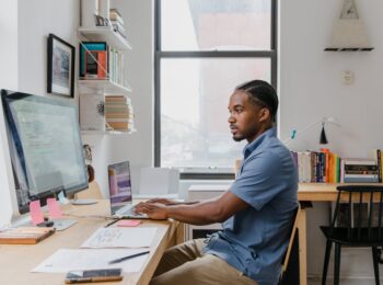 Man working from home