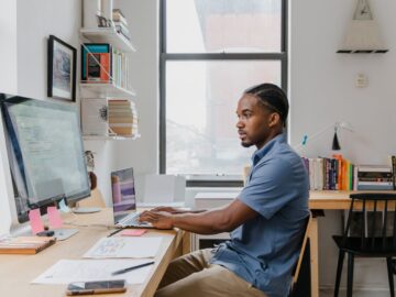 Man working from home